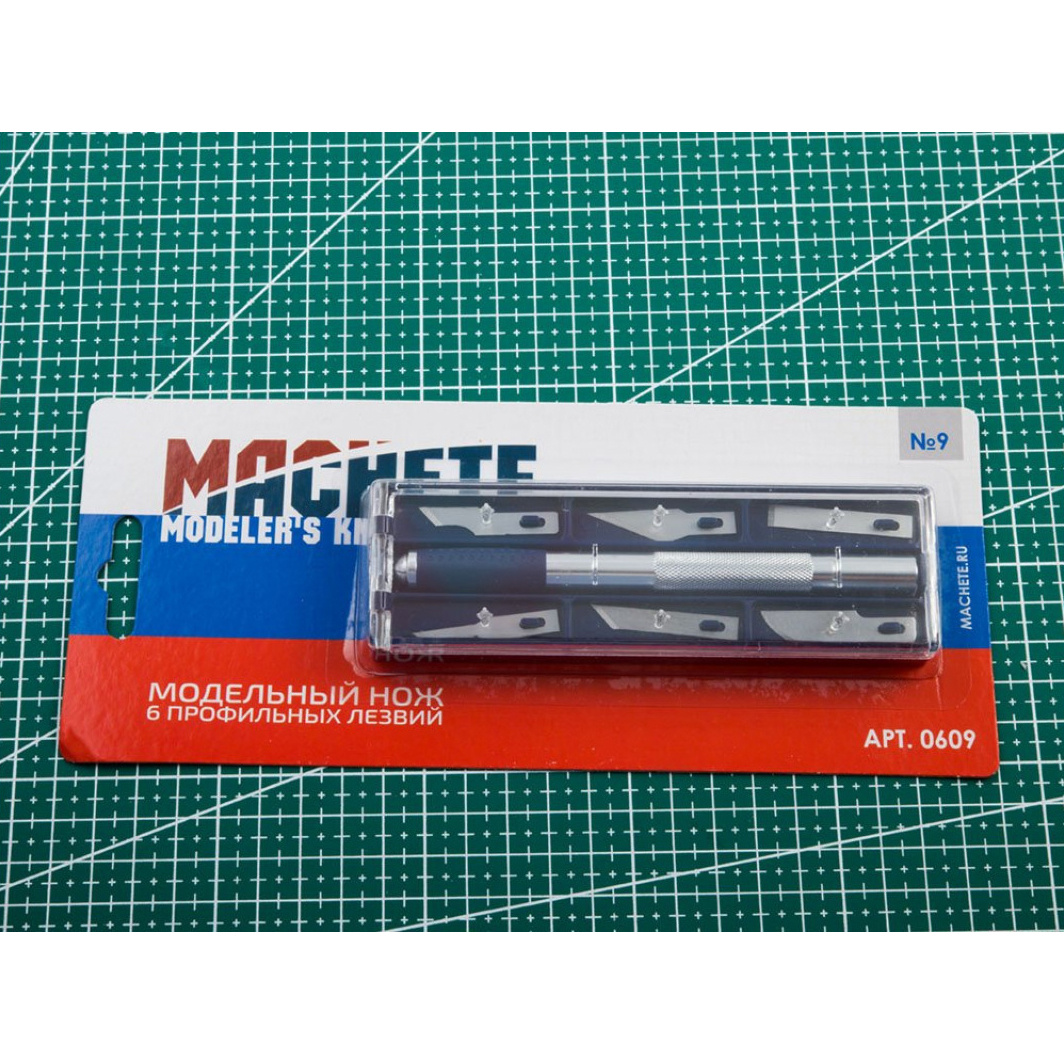 0609 MACHETE Model knife: 6 profile blades