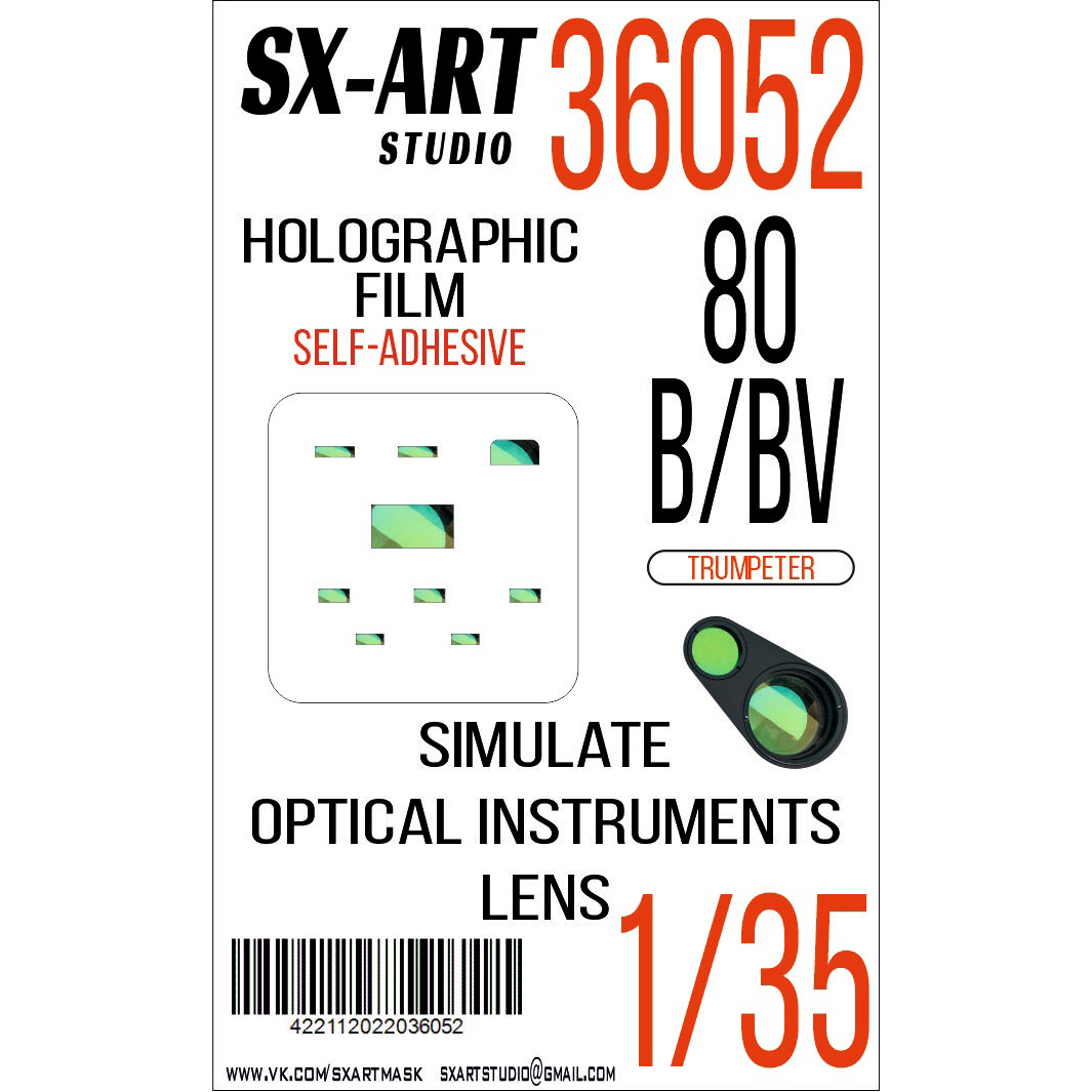 36052 SX-Art 1/35 Imitation of inspection instruments type 80B/BV (Trumpeter)