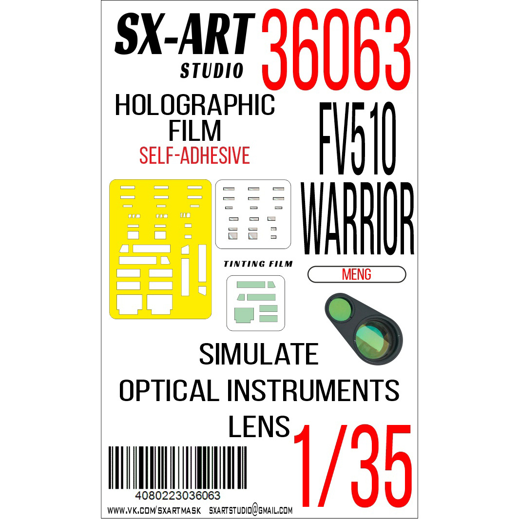 36063 SX-Art 1/35 Imitation of inspection devices FV510 Warrior (Meng)