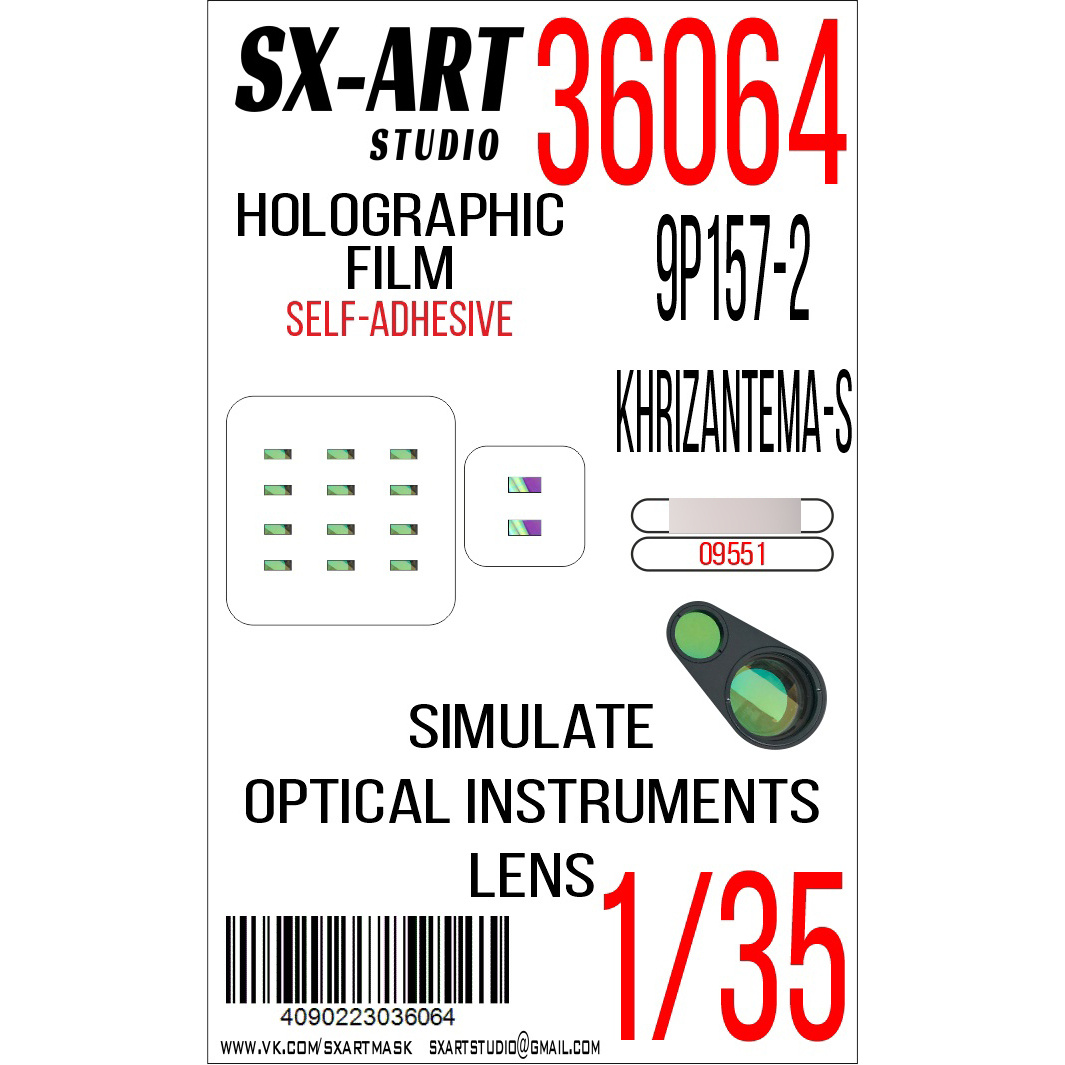 36064 SX-Art 1/35 Imitation of inspection instruments 9P157-2 Khrizantema-S (Trumpeter)