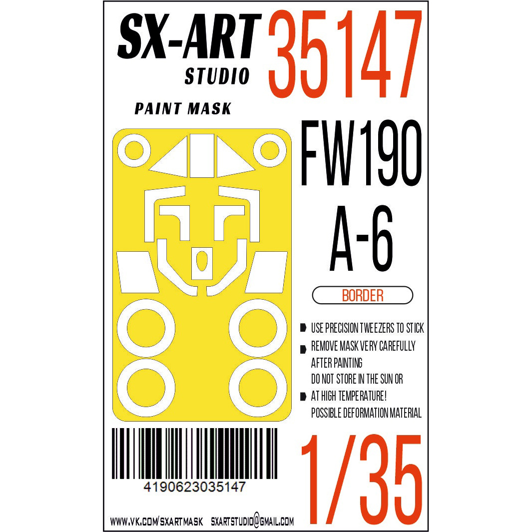 35147 SX-Art 1/35 Paint Mask Fw 190A-6 (Border)