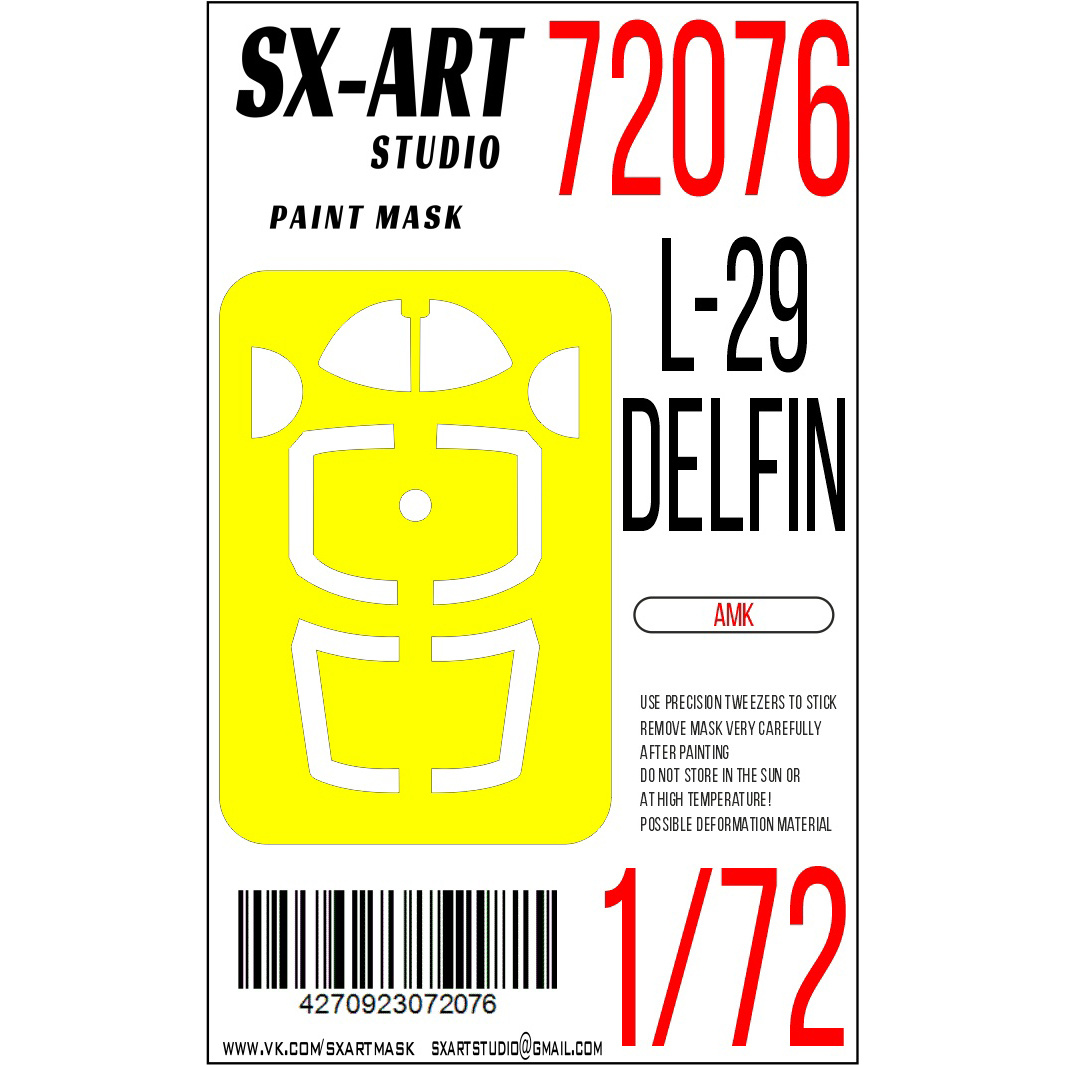 72076 SX-Art 1/72 Paint mask L-29 Delfin (AMK)