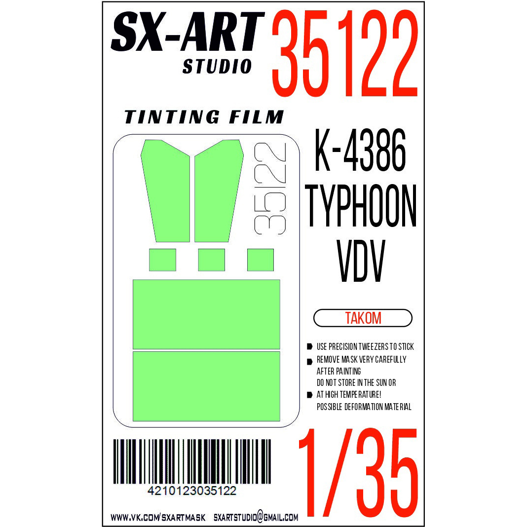 35122 SX-Art 1/35 Typhoon-VDV Tinting Film (RPG)