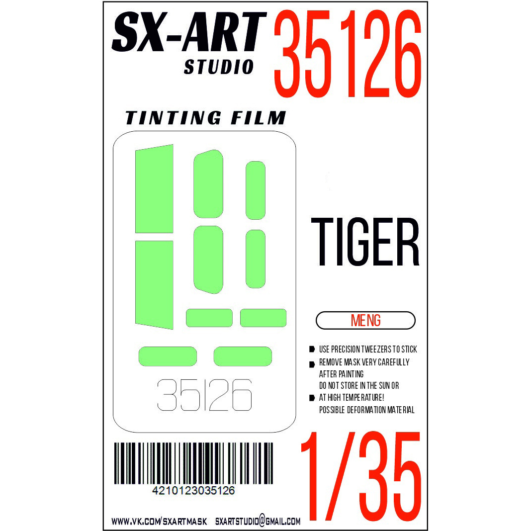 35126 SX-Art 1/35 Tinting film Tiger (Meng)