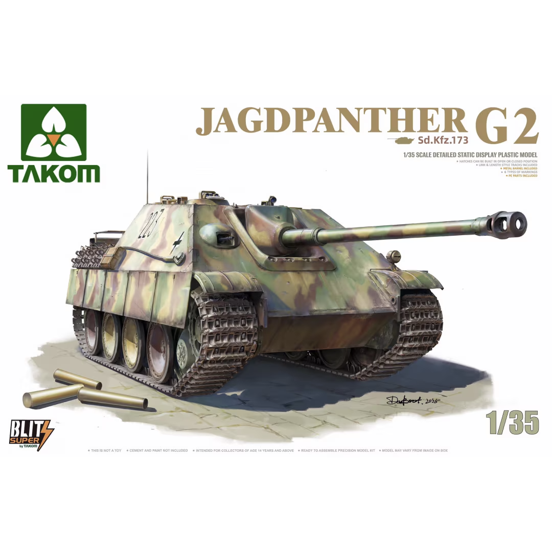 35002 Takom 1/35 Notмецкая САУ Jagdpanther G2 (Super Blitz)