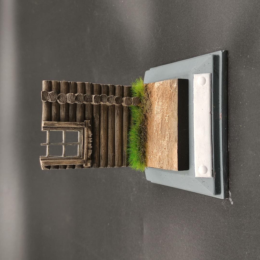 P24 artbaza 1/35 Fragment of a log hut