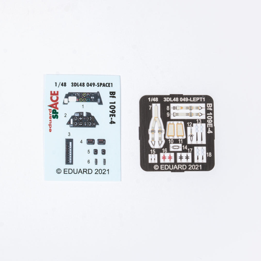3DL48049 Eduard 1/48 3D Decal for Bf 109E-4 SPACE