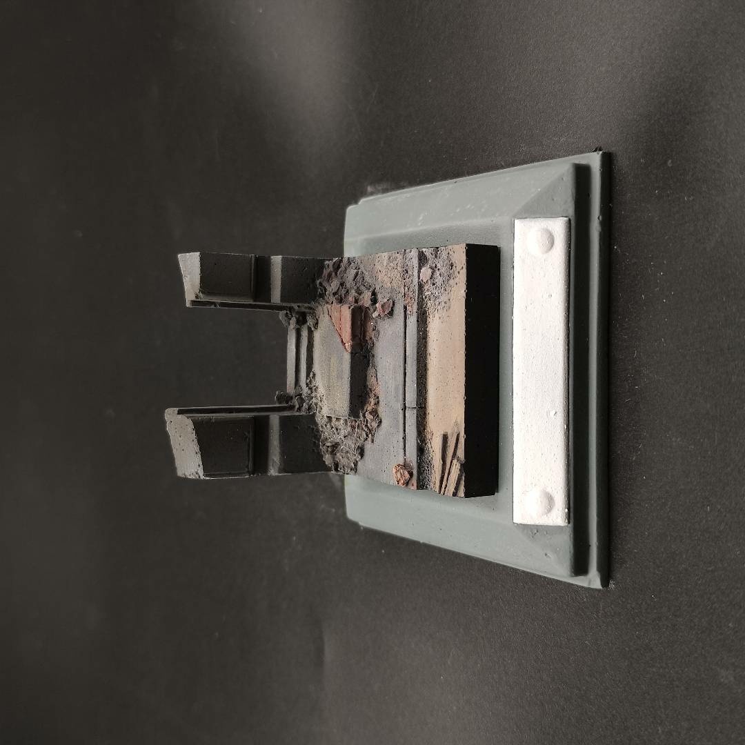 P09 artbaza 1/35 fragment of a sidewalk with a street entrance