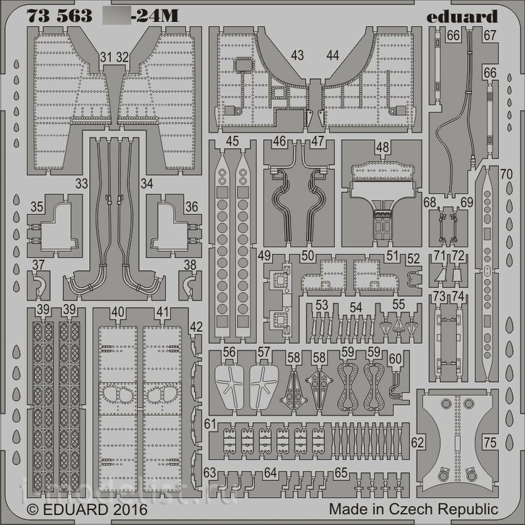73563 Edward 1/72 photo-Etching for С-24M
