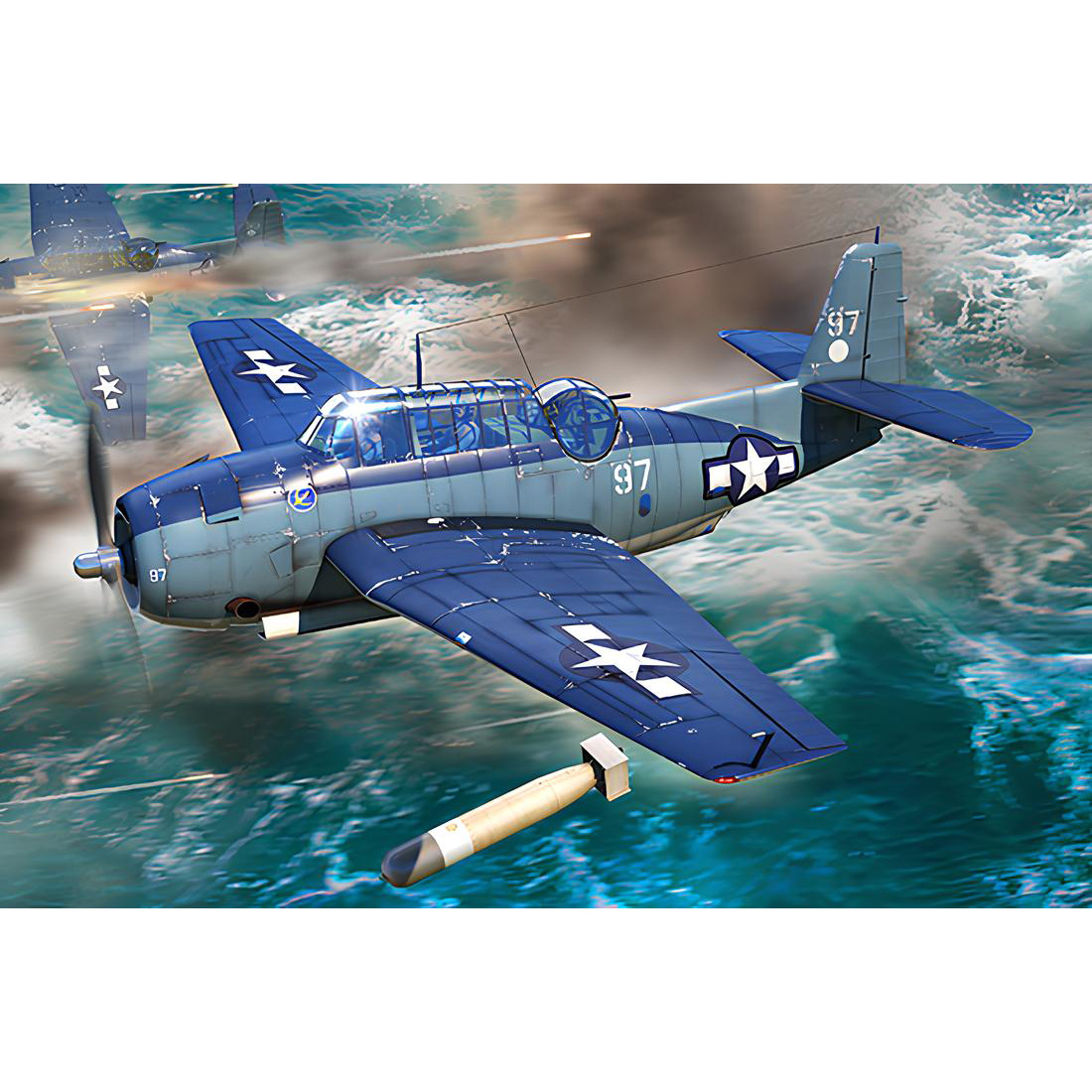 87275 Hobbyboss 1/72 Американский торпеtoносец-бомбардировщик TBF-1C Avenger