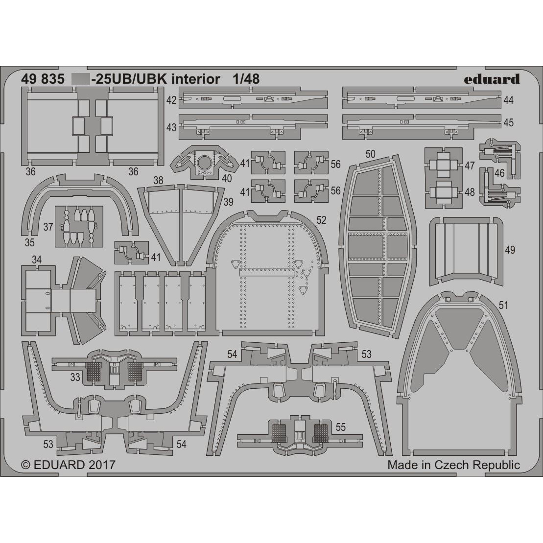 49835 Eduard 1/48 photo-etched С-25UB/UBK interiors