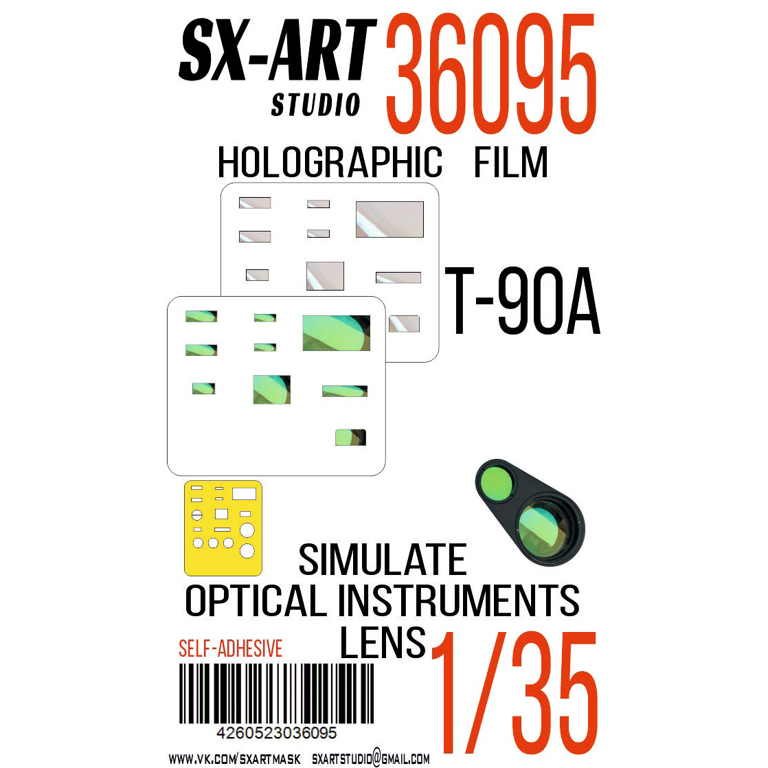 36095 SX-Art 1/35 Imitation of T-90A inspection instruments (Trumpeter)