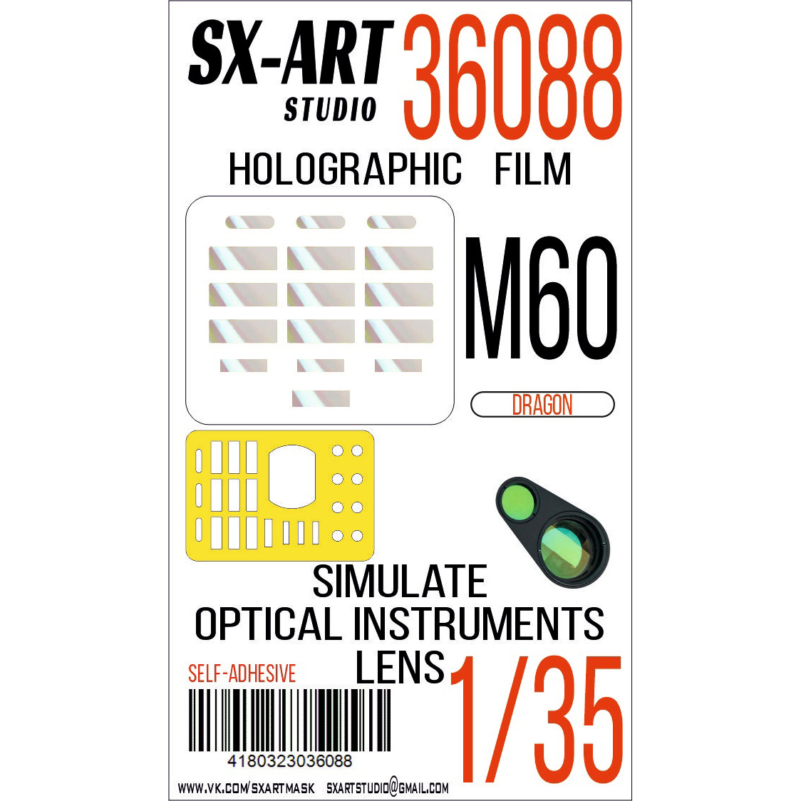 36088 SX-Art 1/35 Imitation of M60 (Dragon) viewing devices
