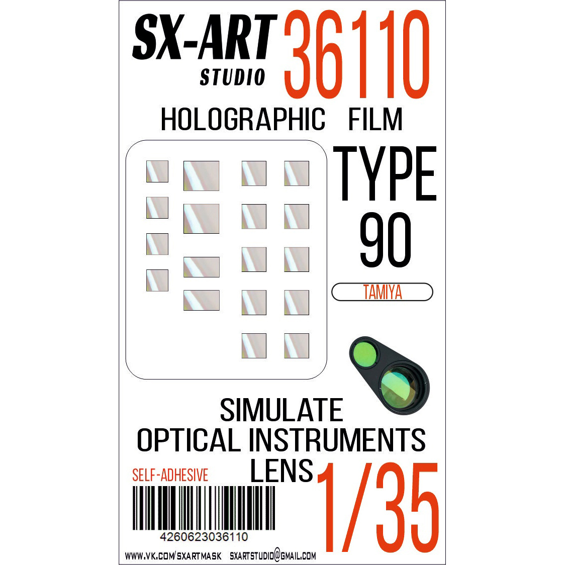 36110 SX-Art 1/35 Imitation of Type 90 inspection instruments (Tamiya)