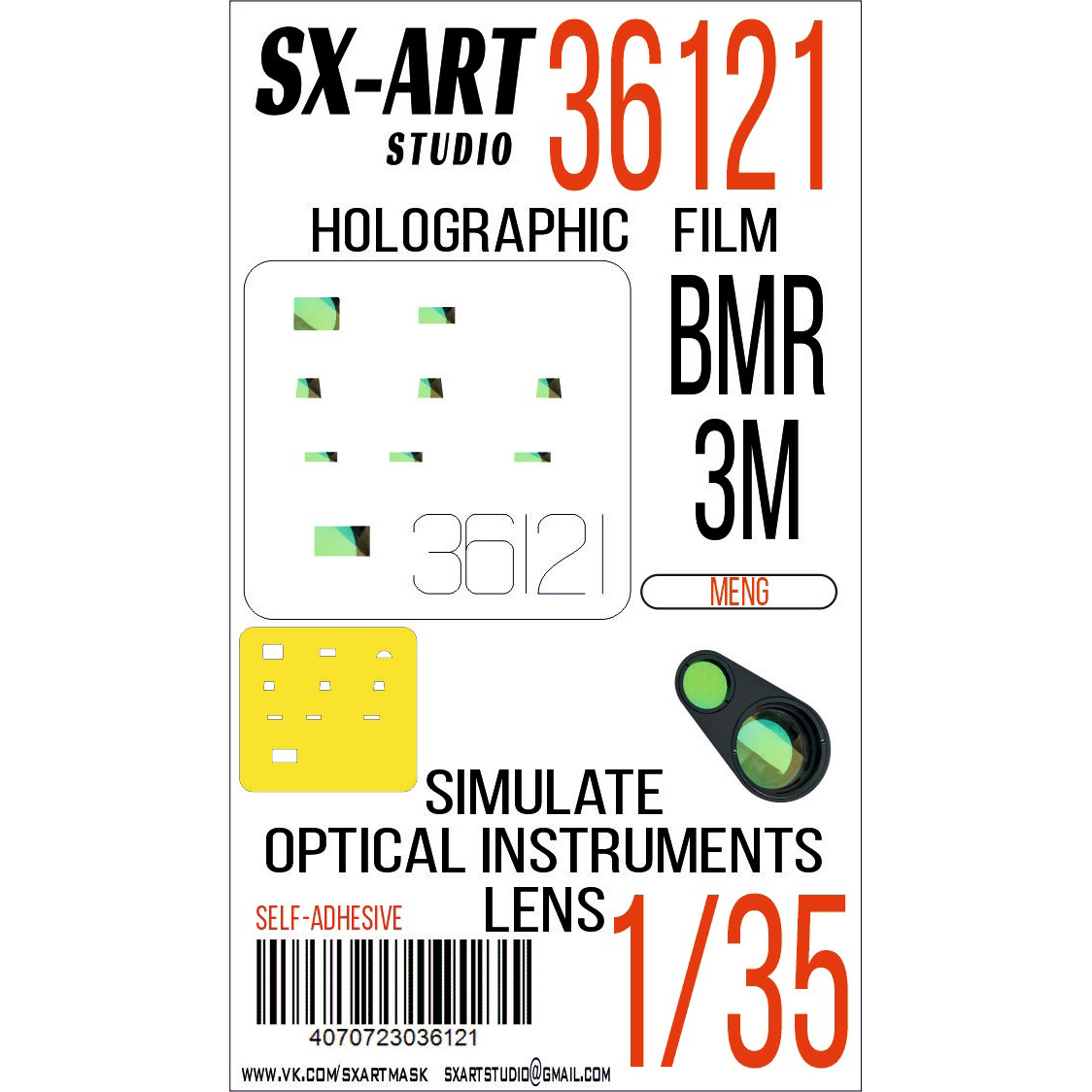 36121 SX-Art 1/35 Imitation of BMR-3M (Meng) viewing devices