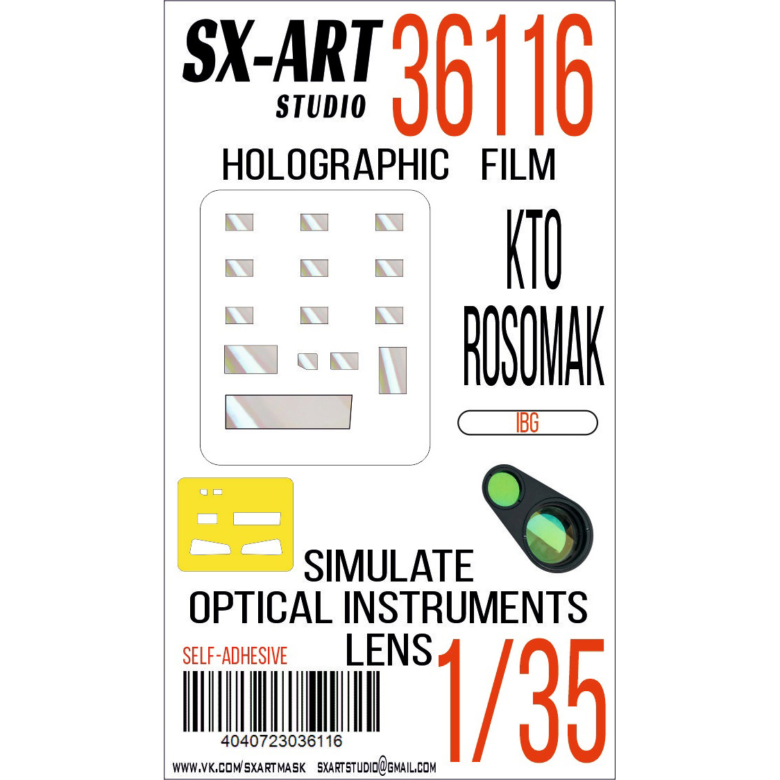 36116 SX-Art 1/35 Imitation of KTO Rosomak inspection devices (IBG)