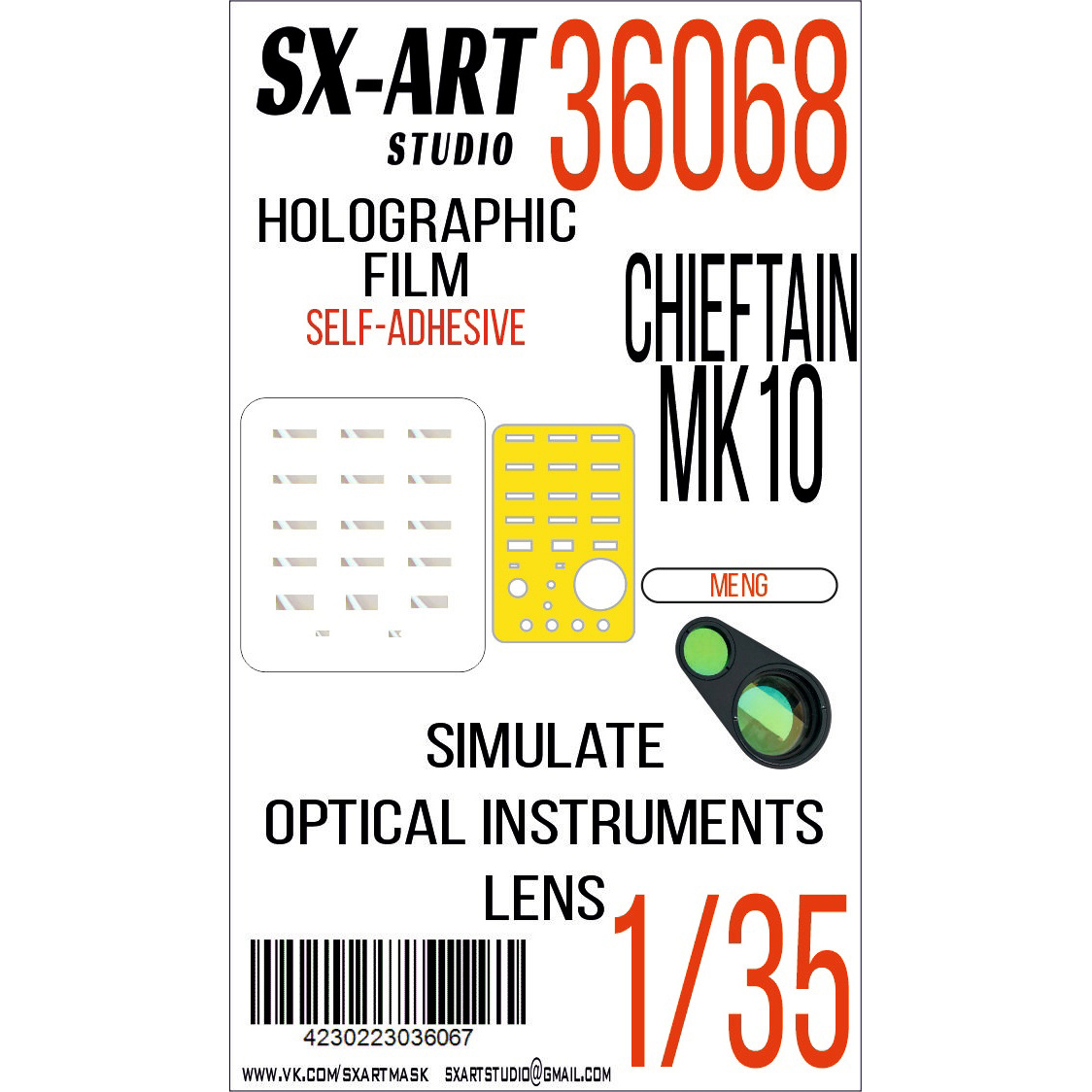 36068 SX-Art 1/35 Imitation of inspection devices Chieftain Mk.10 (Meng)