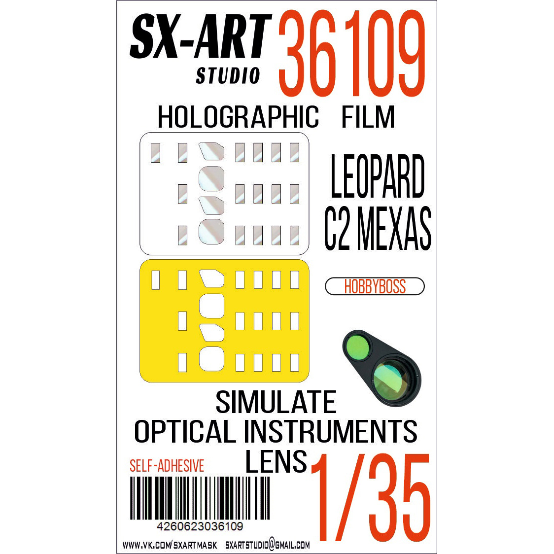 36109 SX-Art 1/35 Imitation of Leopard C2 MEXAS viewing devices (Hobbyboss)