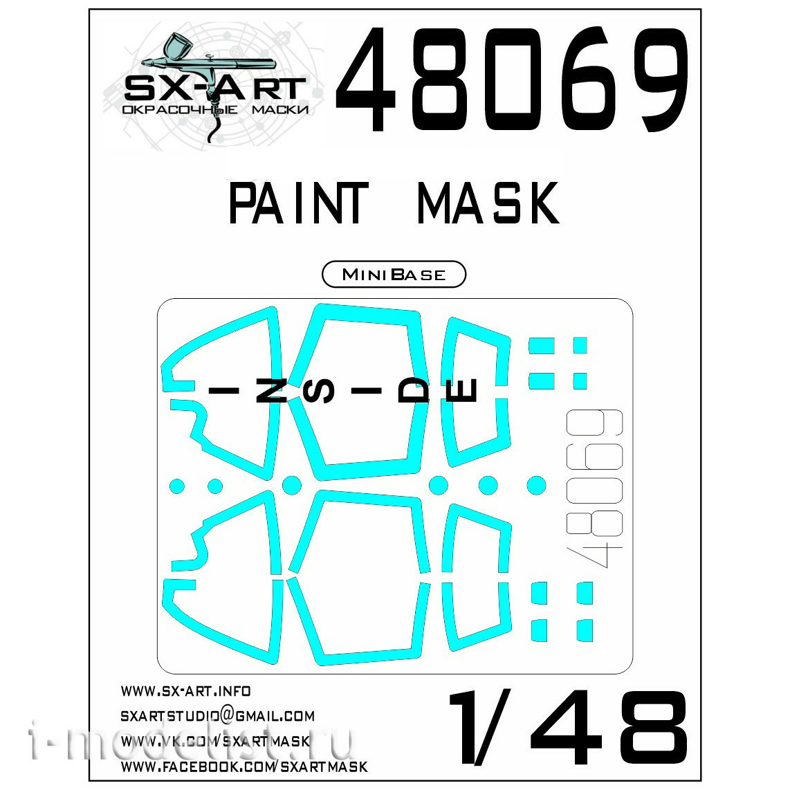 48069 SX-Art 1/48 Paint mask Si-33 (MiniBase)