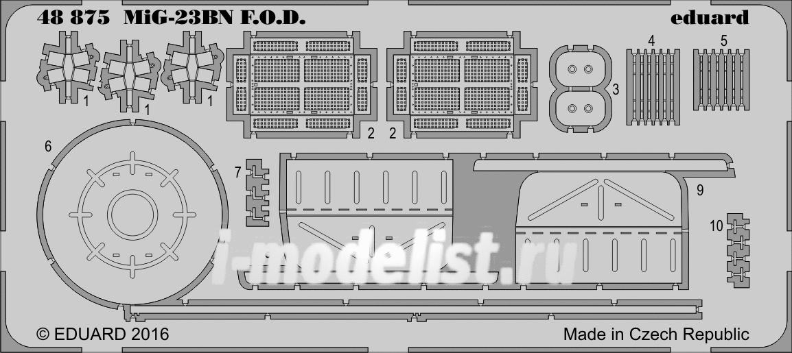 48875 Eduard 1/48 photo etched parts for MiG-23BN F. O. D.