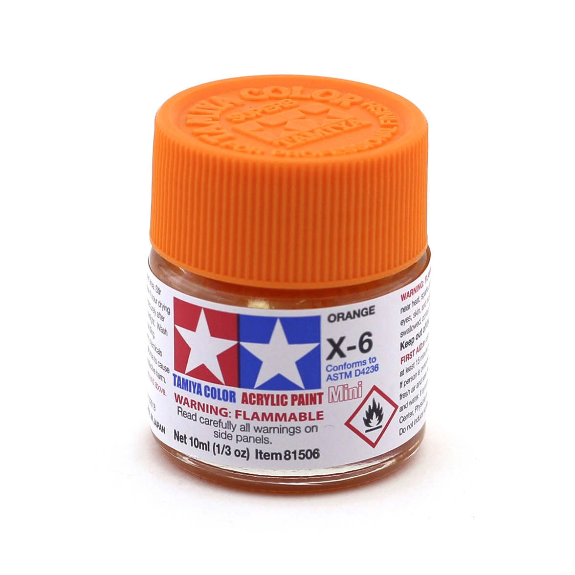 81506 Tamiya X-6 Orange (Orange) Acrylic paint