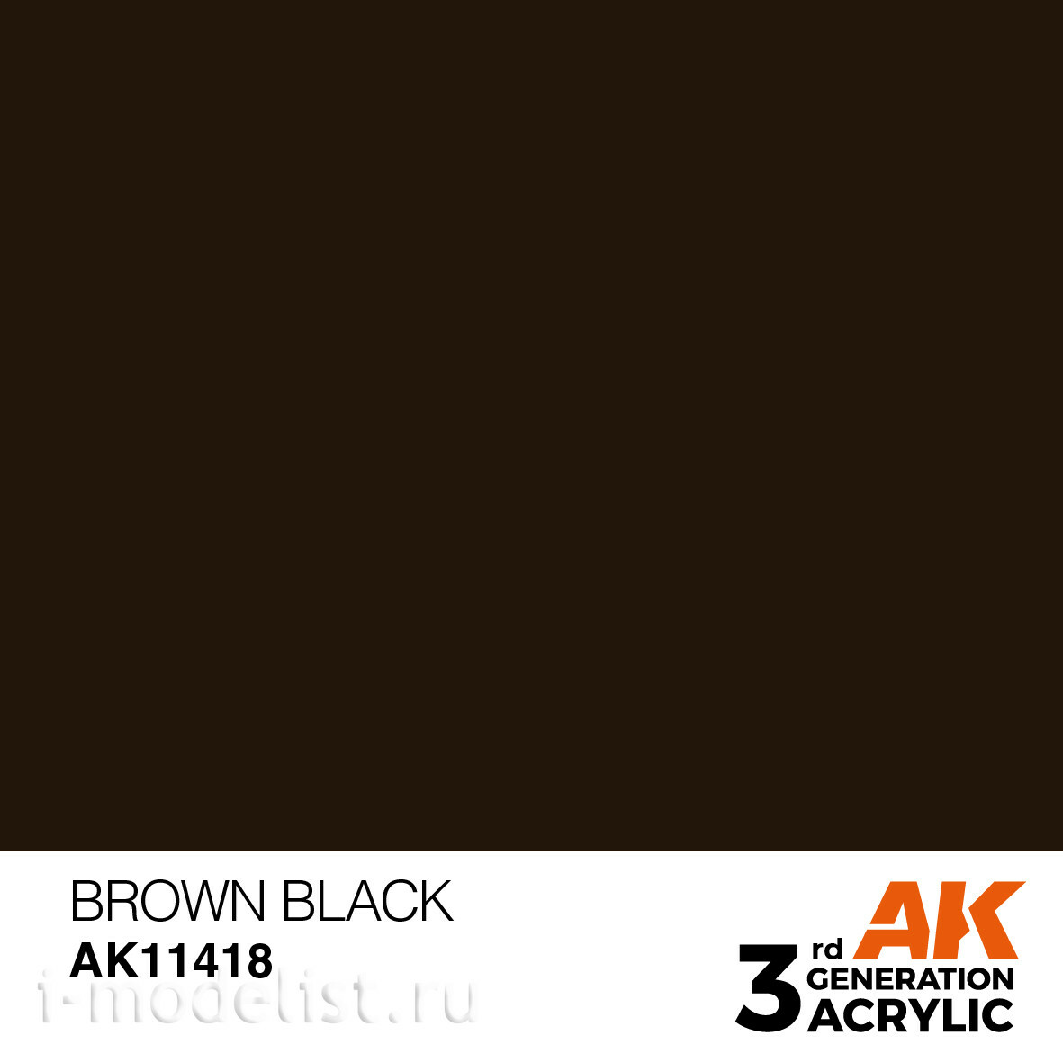 AK11418 AK Interactive acrylic paint BROWN BLACK – FIGURES (brown-black) 17 ml