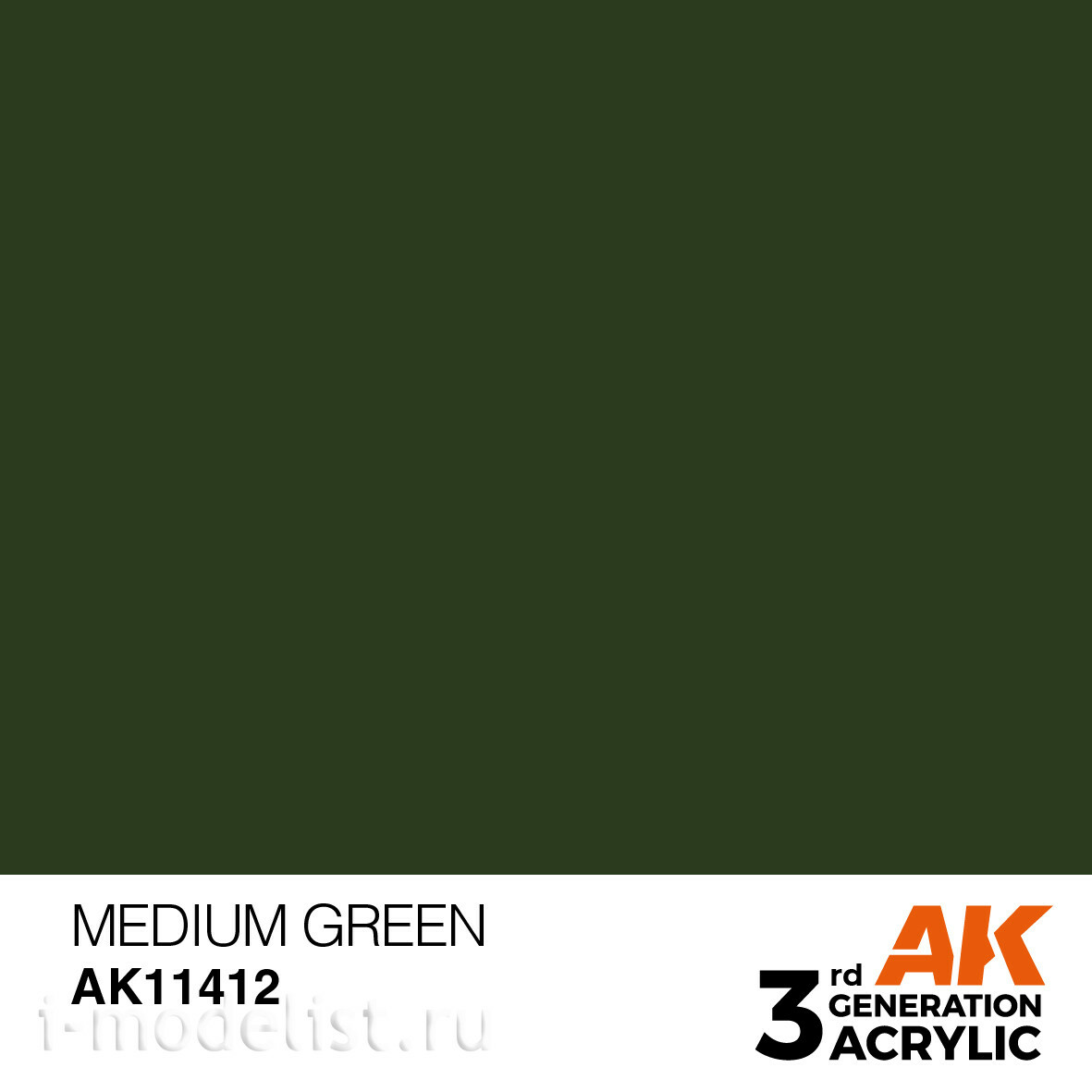 AK11412 AK Interactive Acrylic paint MEDIUM GREEN – FIGURES (medium green) 17 ml