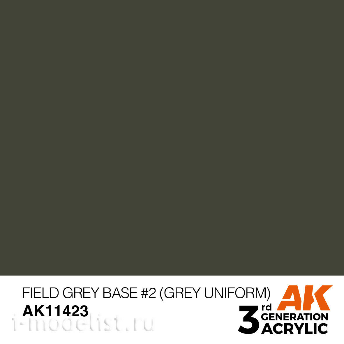 AK11423 AK Interactive Acrylic paint FIELD GREY BASE #2 – GREY UNIFORM) - FIGURES (grey field base #2 (grey uniform)) 17 ml