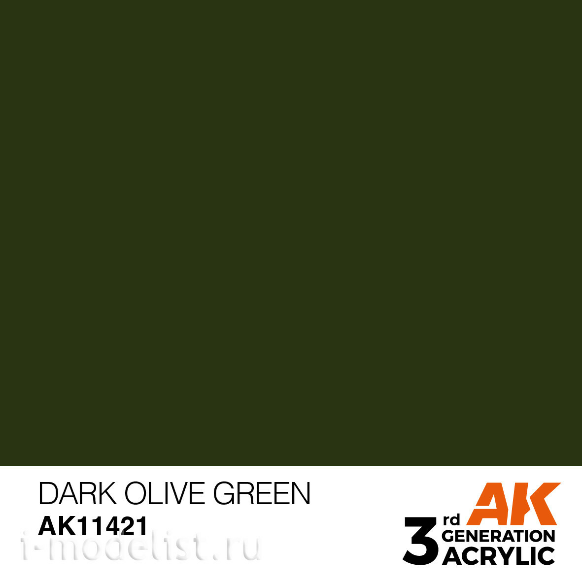 AK11421 AK Interactive acrylic paint DARK OLIVE GREEN – FIGURES (dark olive green) 17 ml