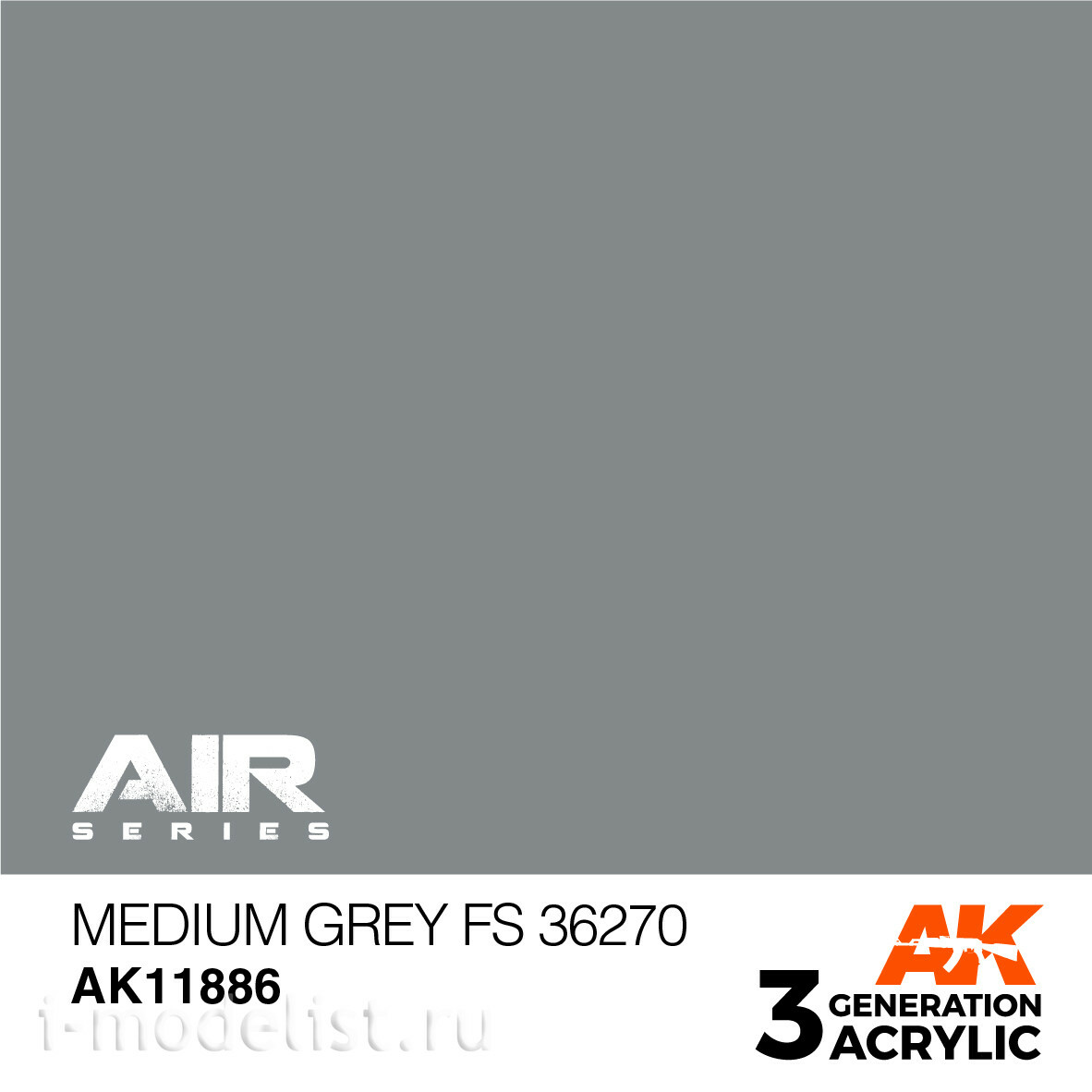 AK11886 AK Interactive Acrylic paint MEDIUM GREY FS 36270