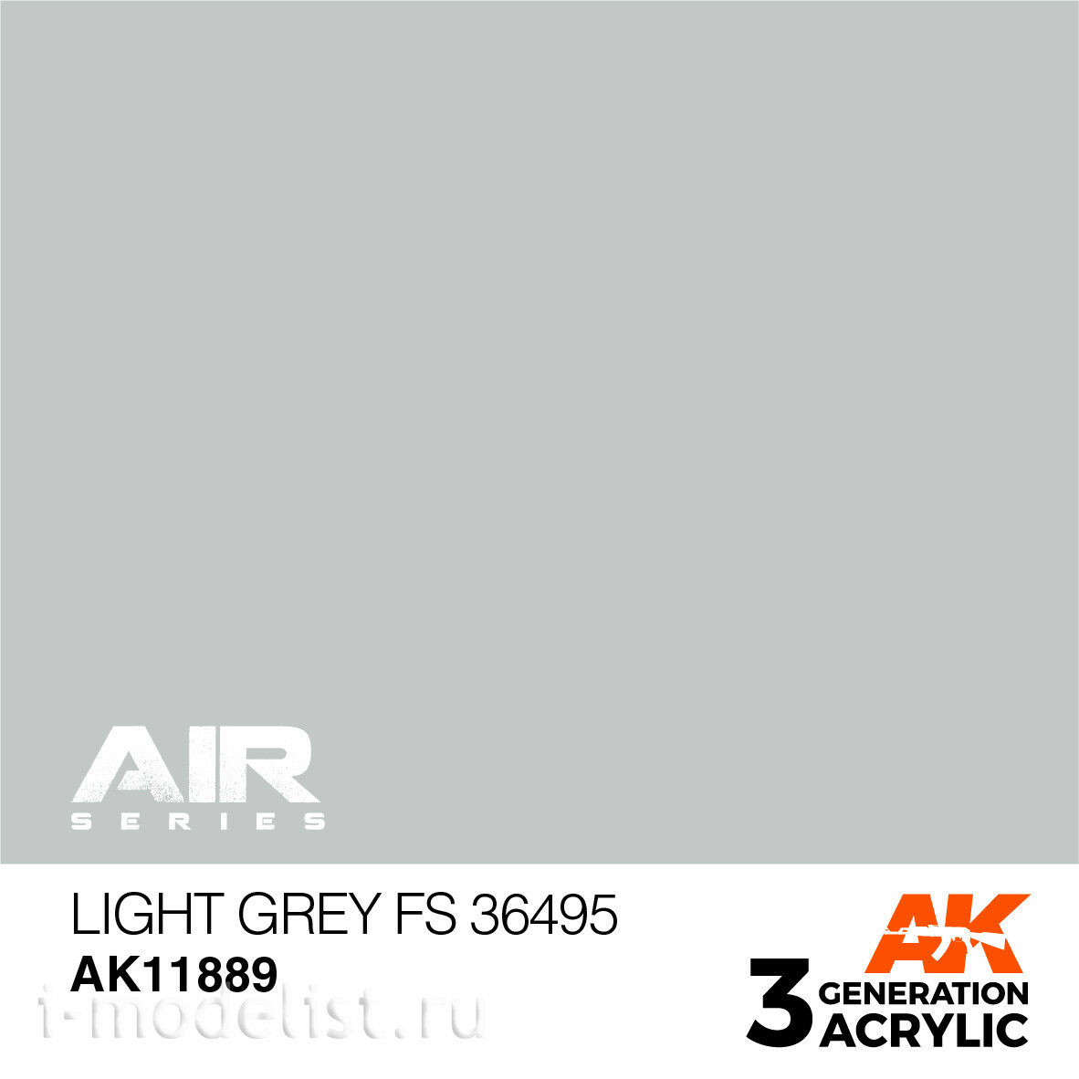 AK11889 AK Interactive Acrylic paint LIGHT GREY FS 36495