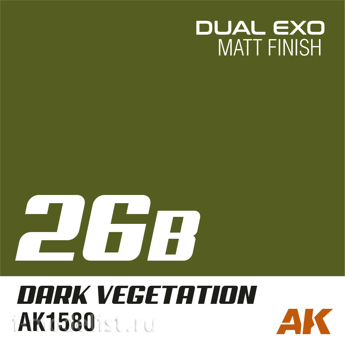 AK1580 AK Interactive Paint Dual Exo 26B - Dark vegetation, 60 ml