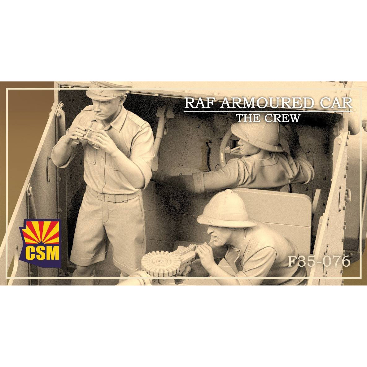 F35-076 Copper State Models 1/35 Экипаж бронированного автомобиля королевских ВВС