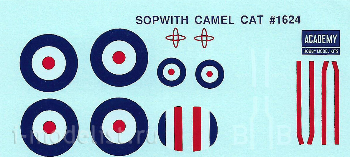 12447 Academy 1/72 Sopwith Camel WW1 Fighter
