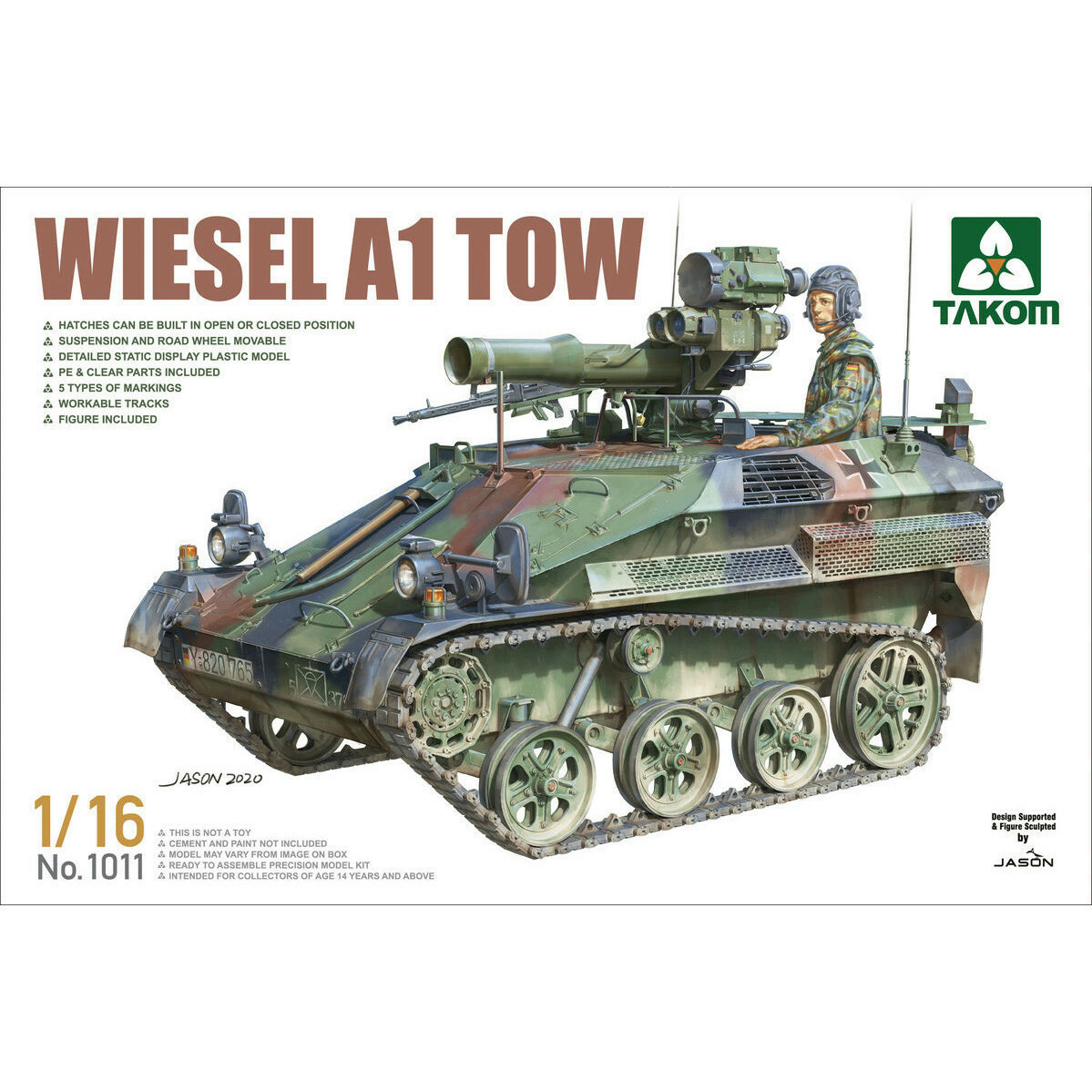 1011 Takom 1/16 Wiesel A1 Tow Combat Vehicle