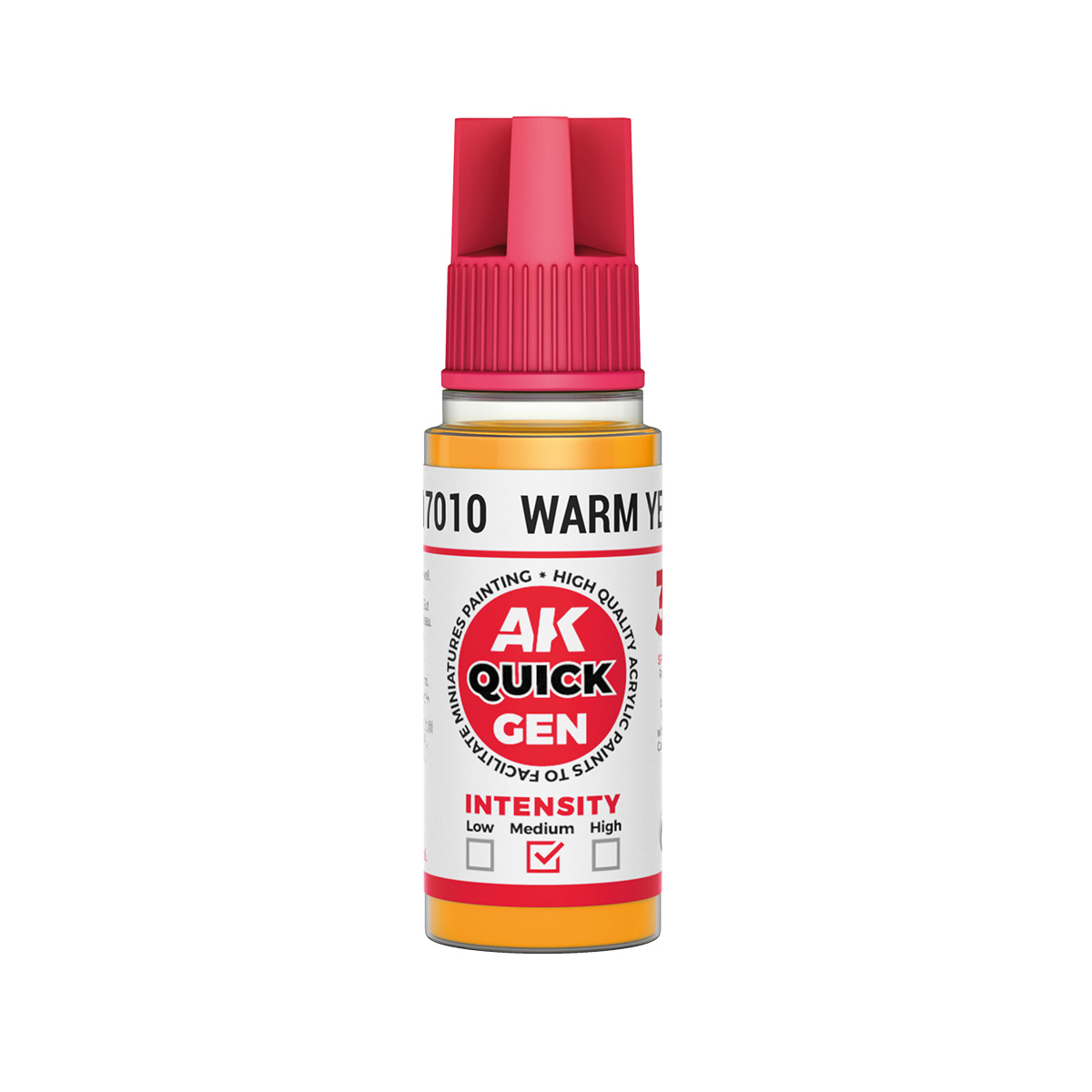 AK17010 AK Interactive Краска акриловая QUICK GEN - Тёплый жёлтый / WARM YELLOW