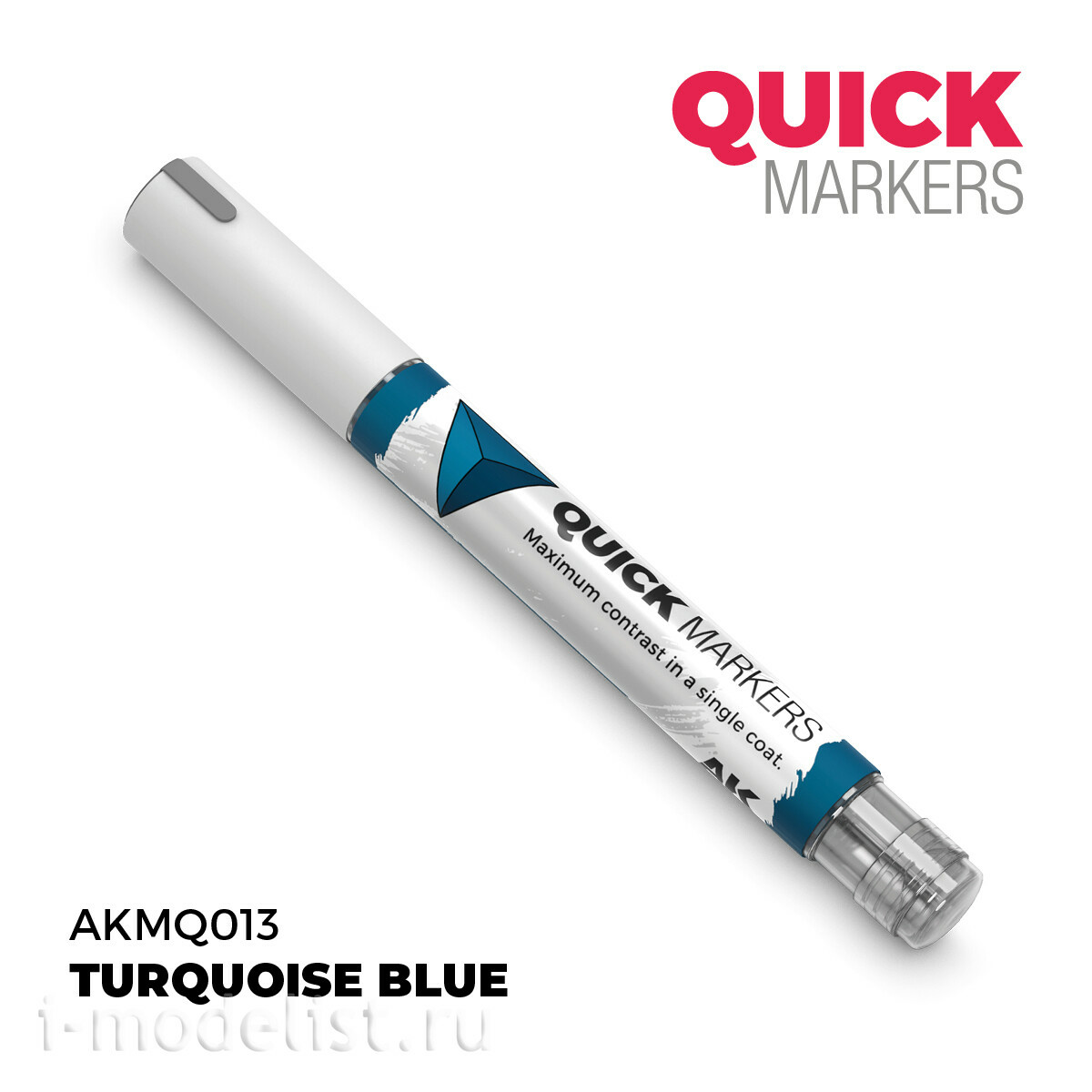 AKMQ013 AK Interactive Маркер QUICK MARKER - Бирюзово-голубой / Turquoise Blue
