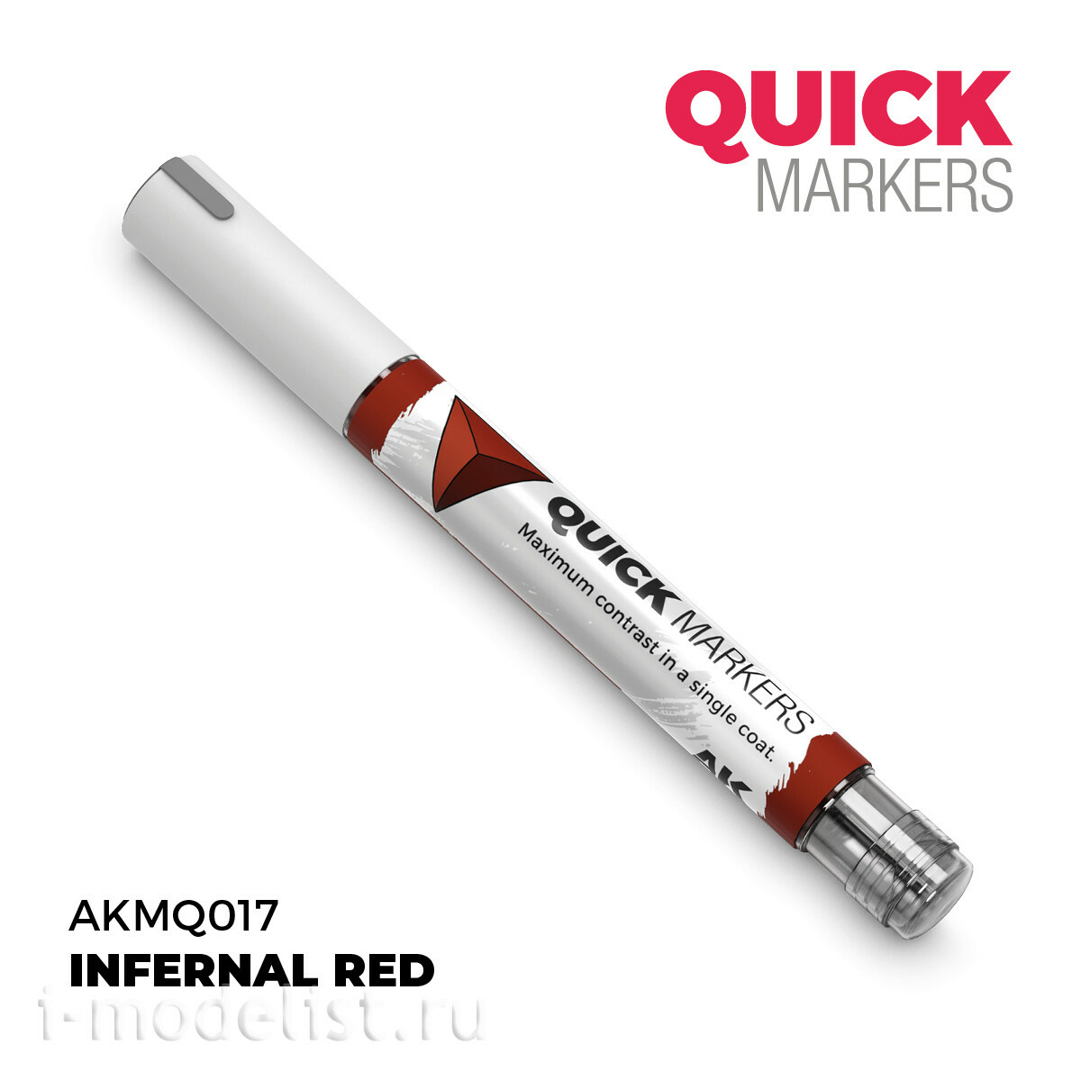 AKMQ017 AK Interactive Маркер QUICK MARKER - Адский красный / Infernal Red