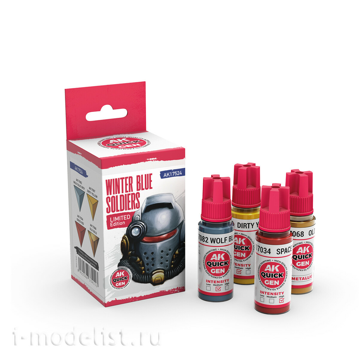 AK17524 AK Interactive Набор красок QUICK GEN - Зимние синие солдаты / WINTER BLUE SOLDIERS