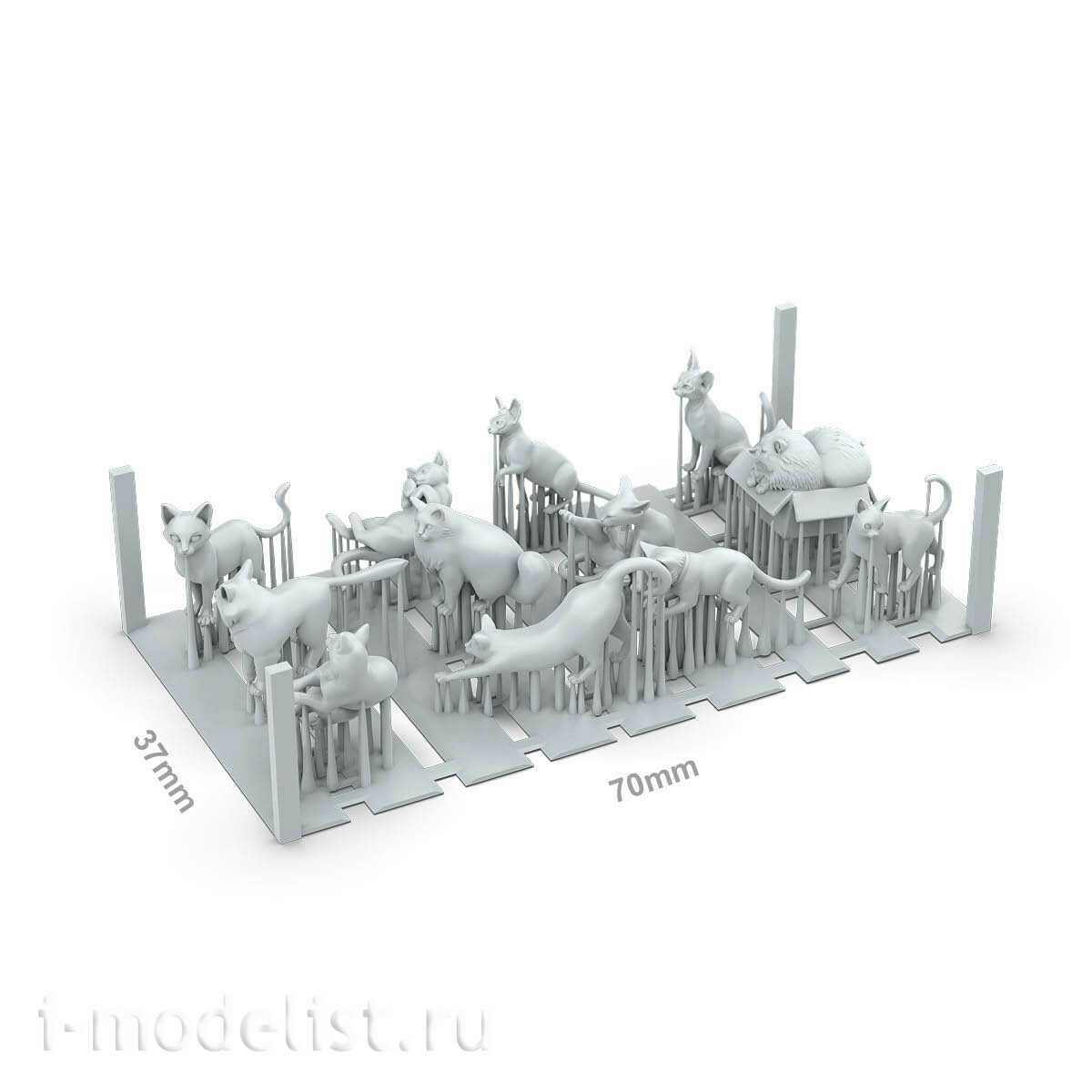 AKBIT0048 AK Interactive 3D-печать BASING BITS Кошки / Cats