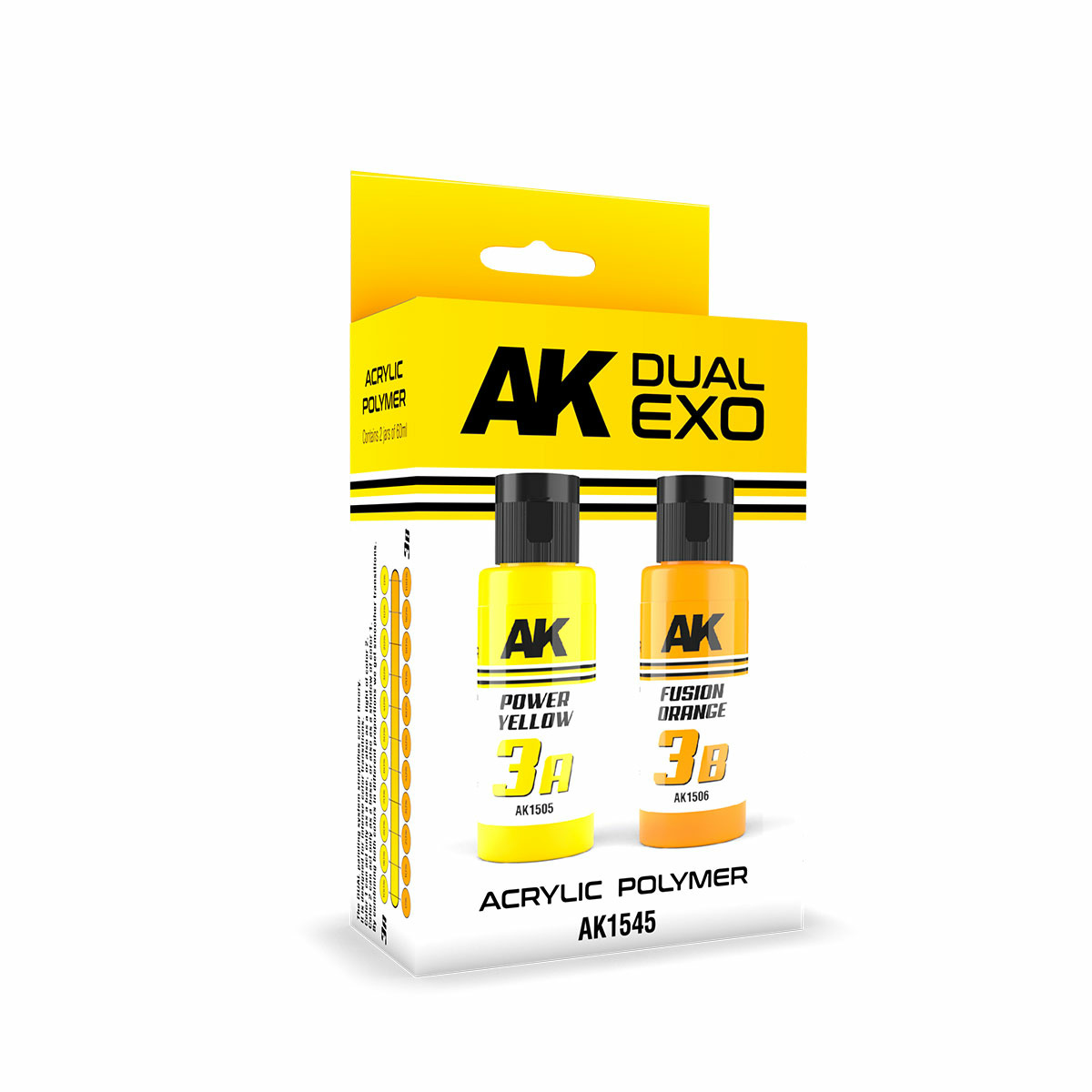 AK1545 AK Interactive Paint Set Dual Exo - 3A Powerful Yellow & 3B Fusion Orange
