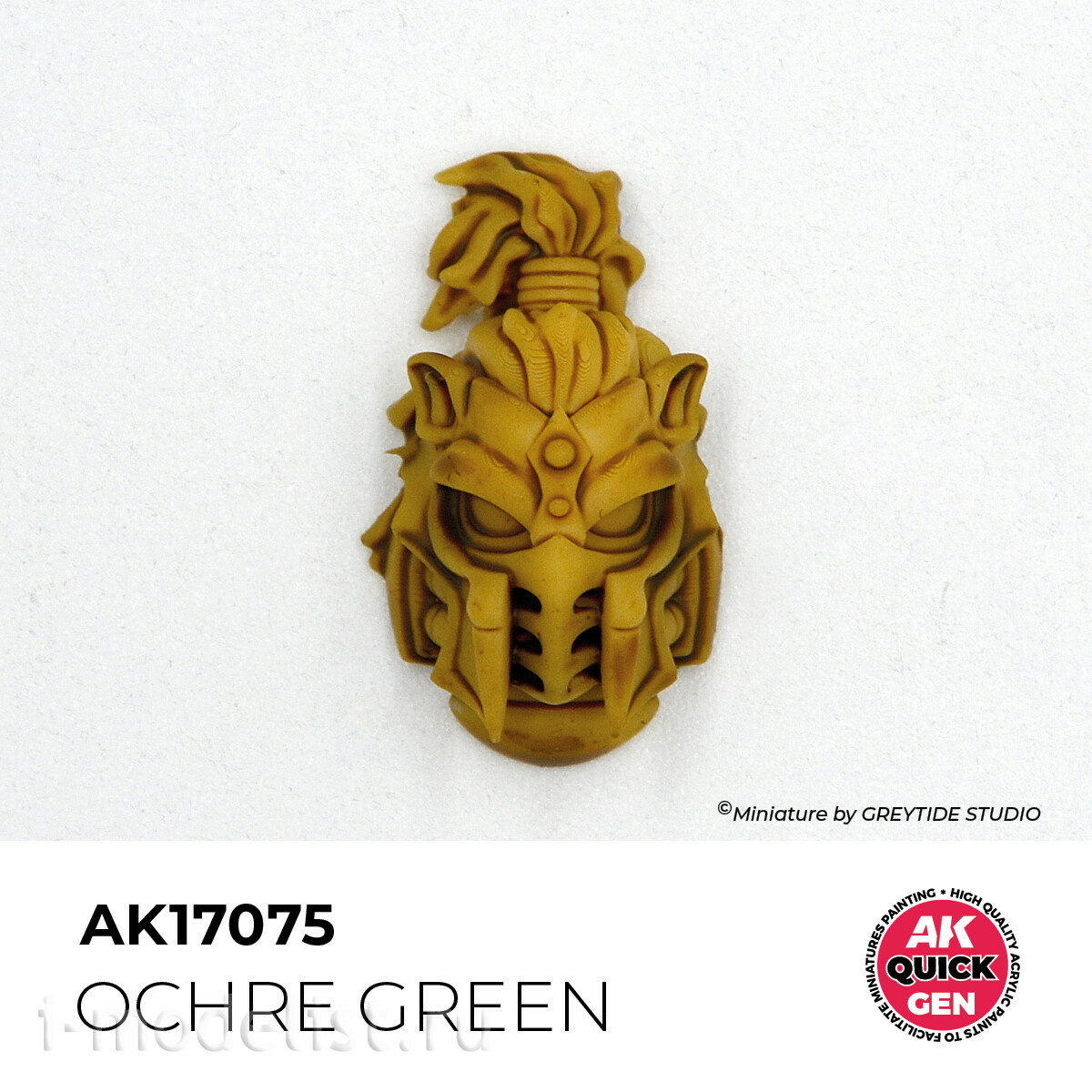 AK17075 AK Interactive Краска акриловая QUICK GEN - Охристо-зелёный / OCHRE GREEN