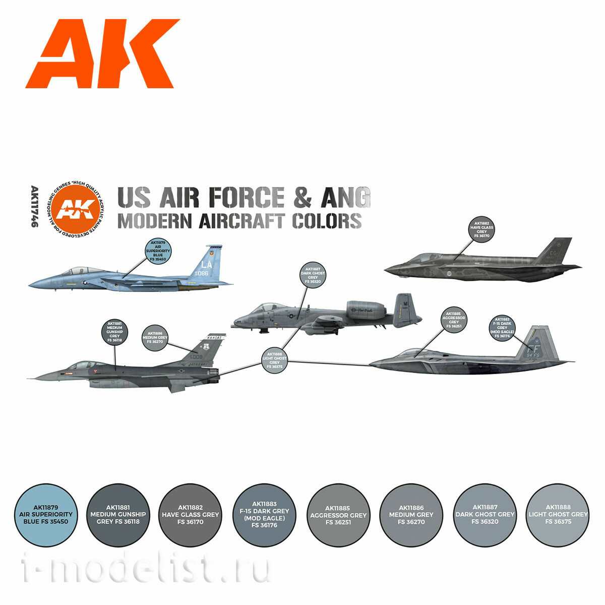 AK11746 AK Interactive Set of acrylic paints 