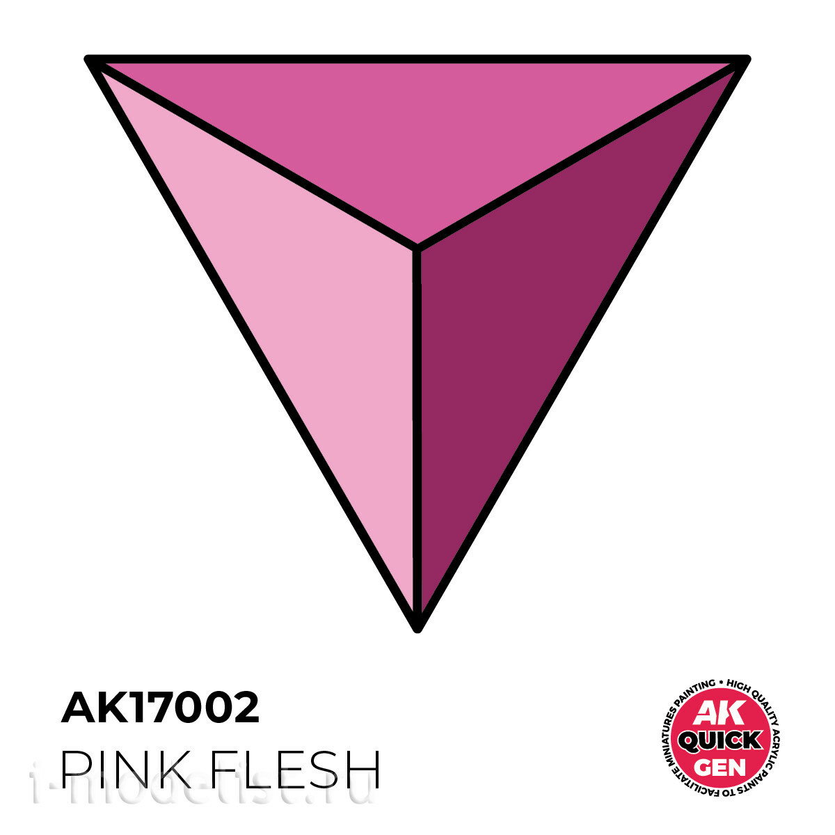 AK17002 AK Interactive Краска акриловая QUICK GEN - Розовая плfromь / PINK FLESH