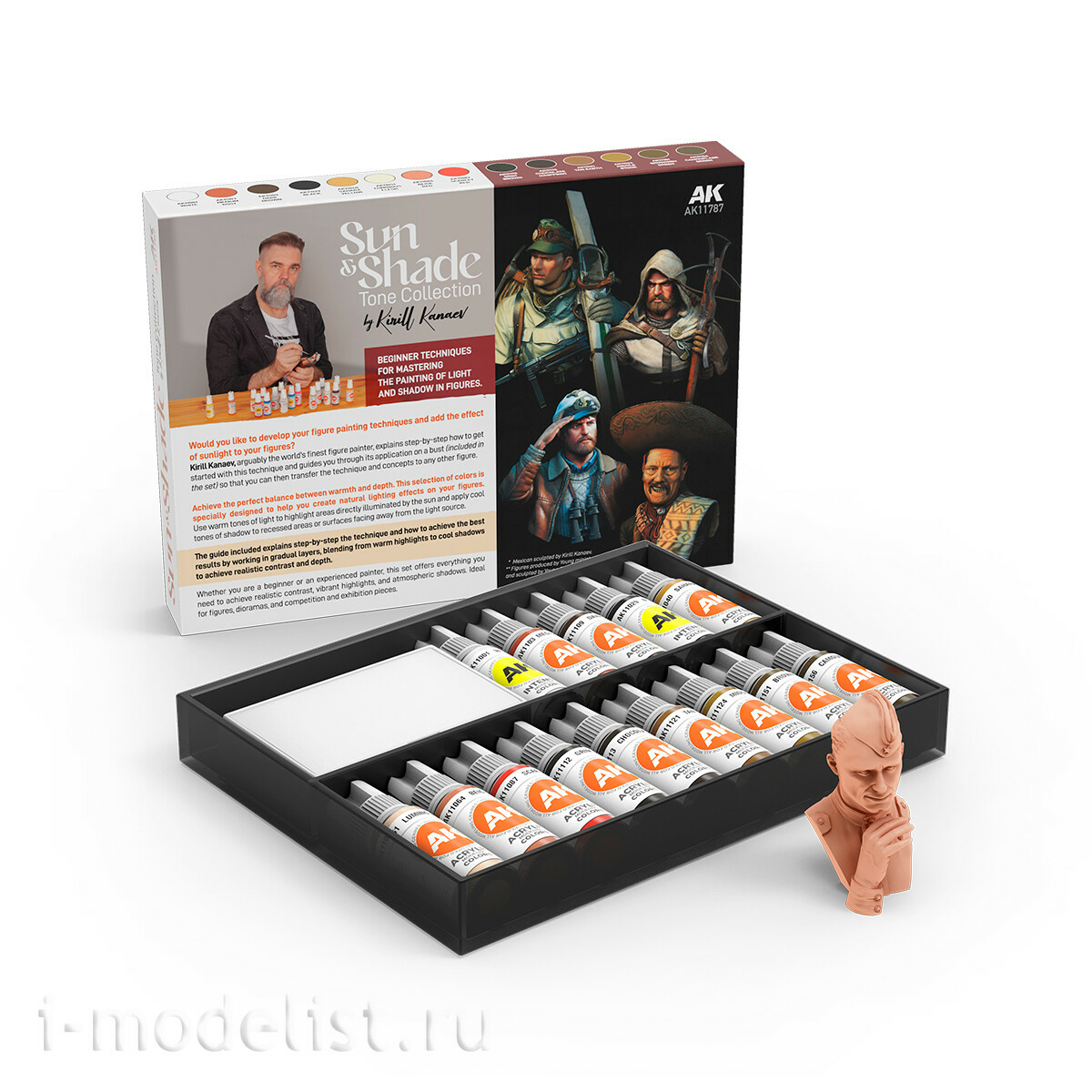 AK11787 AK Interactive Набор красок 3GEN Коллекция солнечных и теневых тонов from Кирилла Канаева / SUN & SHADE TONE COLLECTION BY KIRILL KANAEV