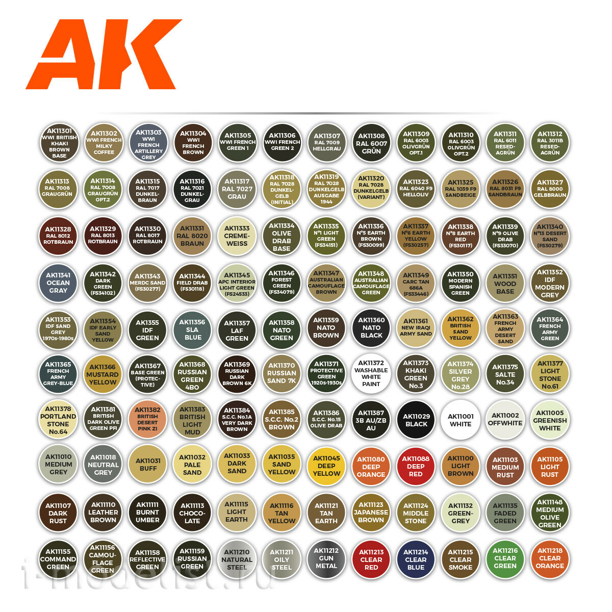 AK11705 AK Interactive Set of acrylic paints 