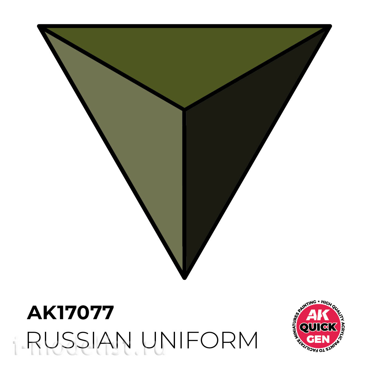 AK17077 AK Interactive Краска акриловая QUICK GEN - Русская униформа / RUSSIAN UNIFORM