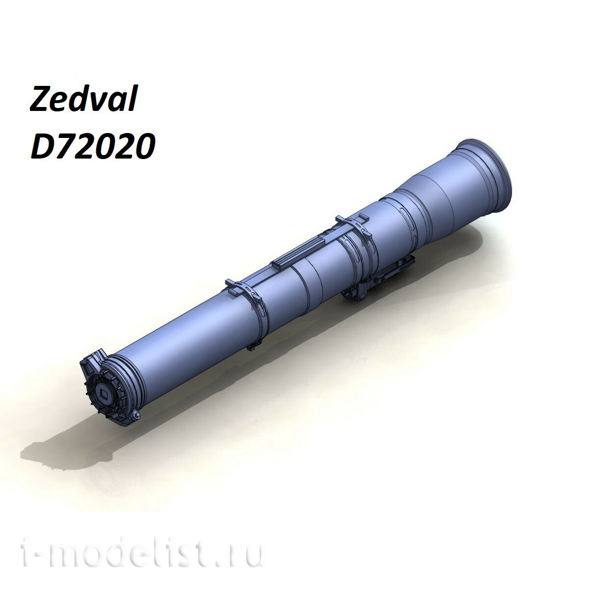 D72020 Zedval 1/72 Контейнер ПТУР 9М113 «Конкурс» для установки на ПУ