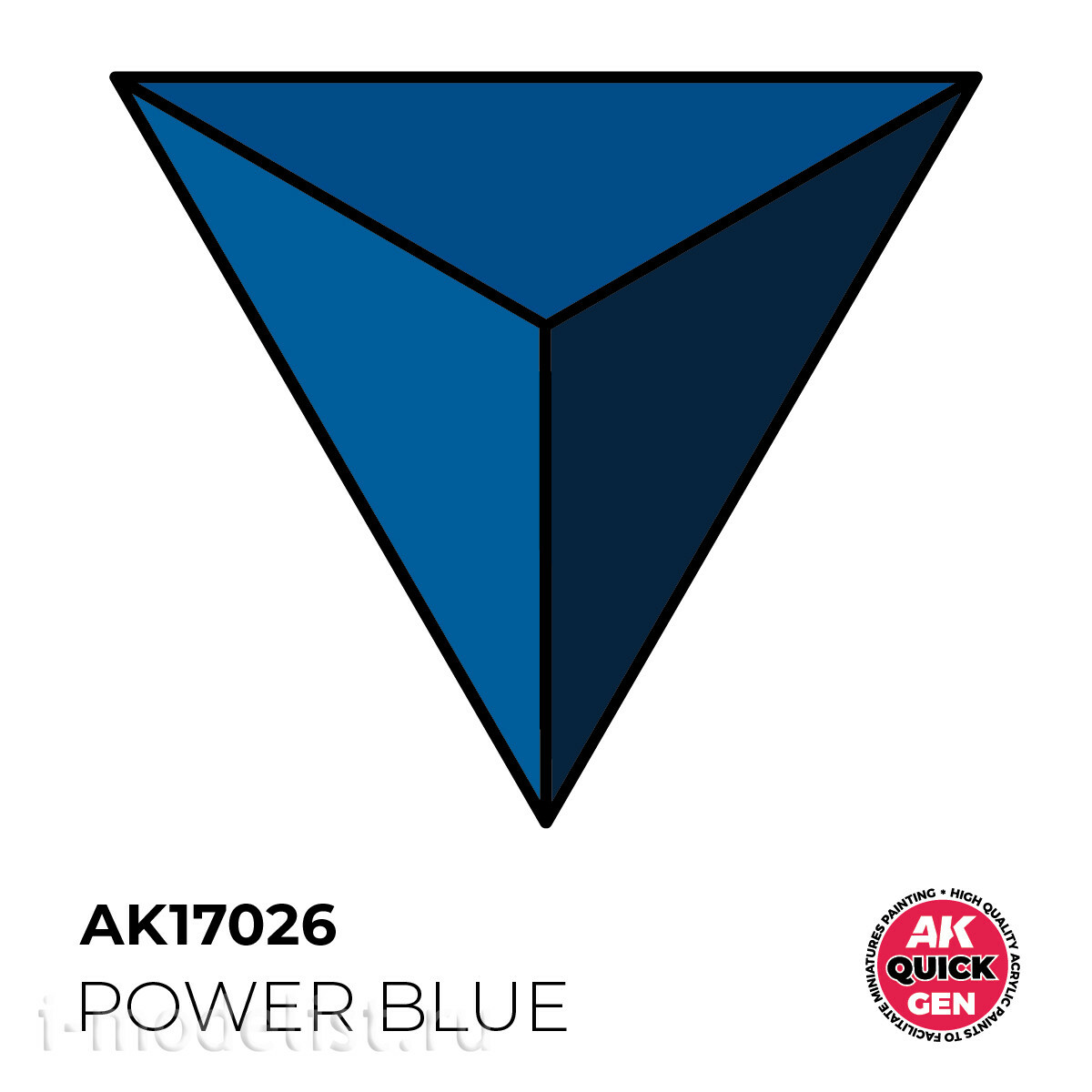 AK17026 AK Interactive Краска акриловая QUICK GEN - Интенсивный синий / POWER BLUE