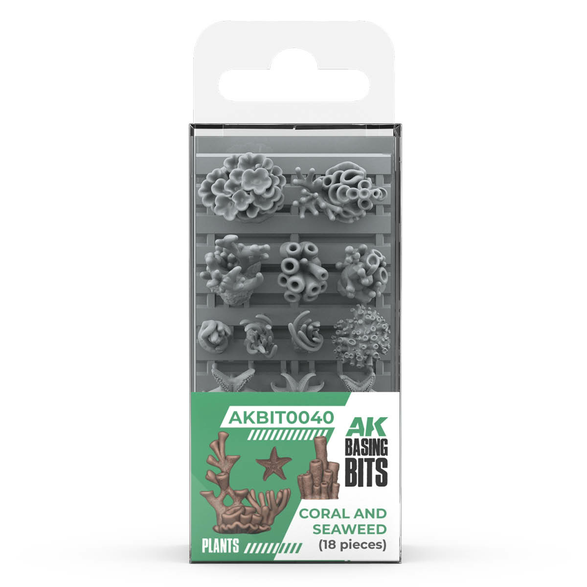 AKBIT0040 AK Interactive 3D-печать BASING BITS Коралл и морские воtoросли / Coral and Seaweed